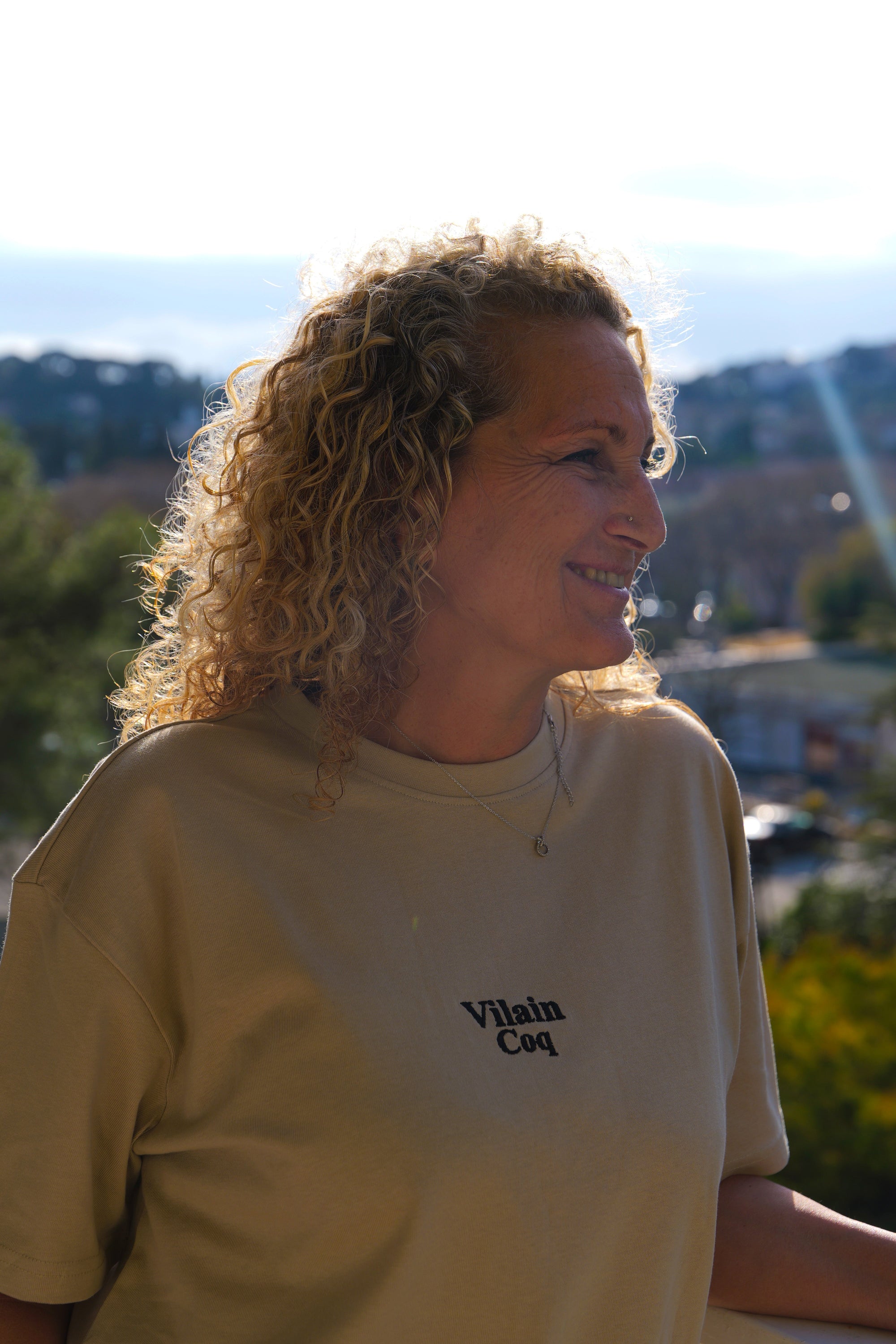 T-shirt Slow Vilain Coq