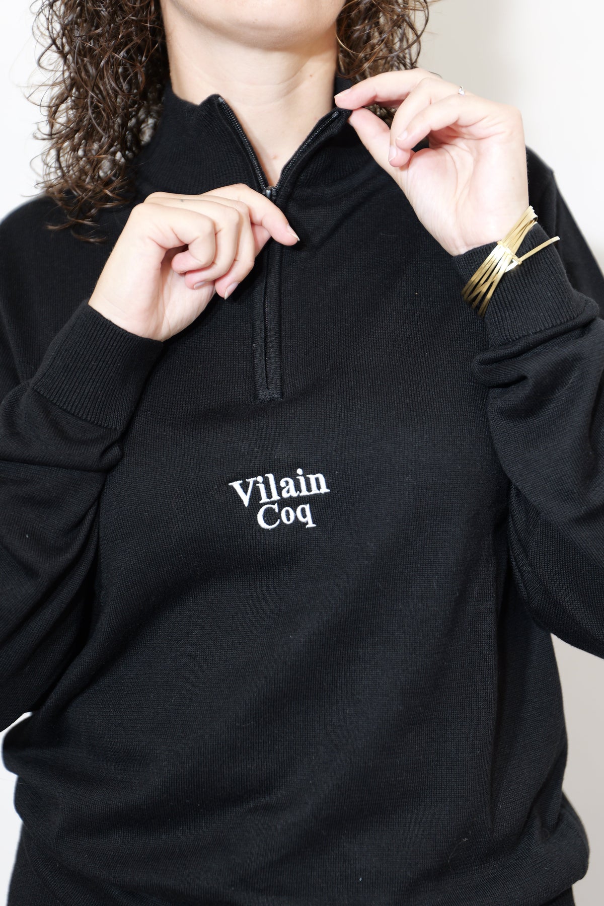 Pull col cheminée Vilain Coq