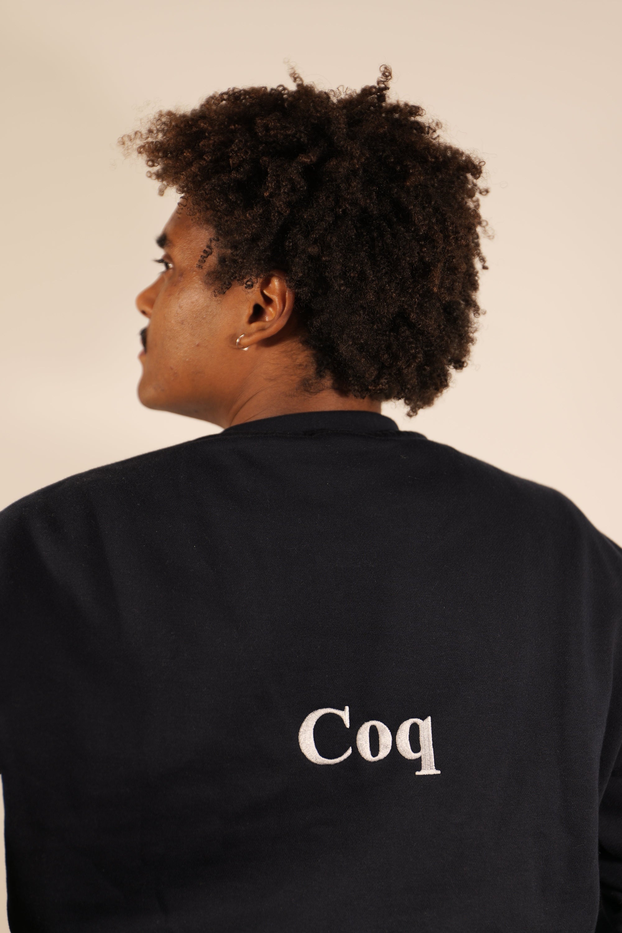 Sweat col rond navie Vilain Coq